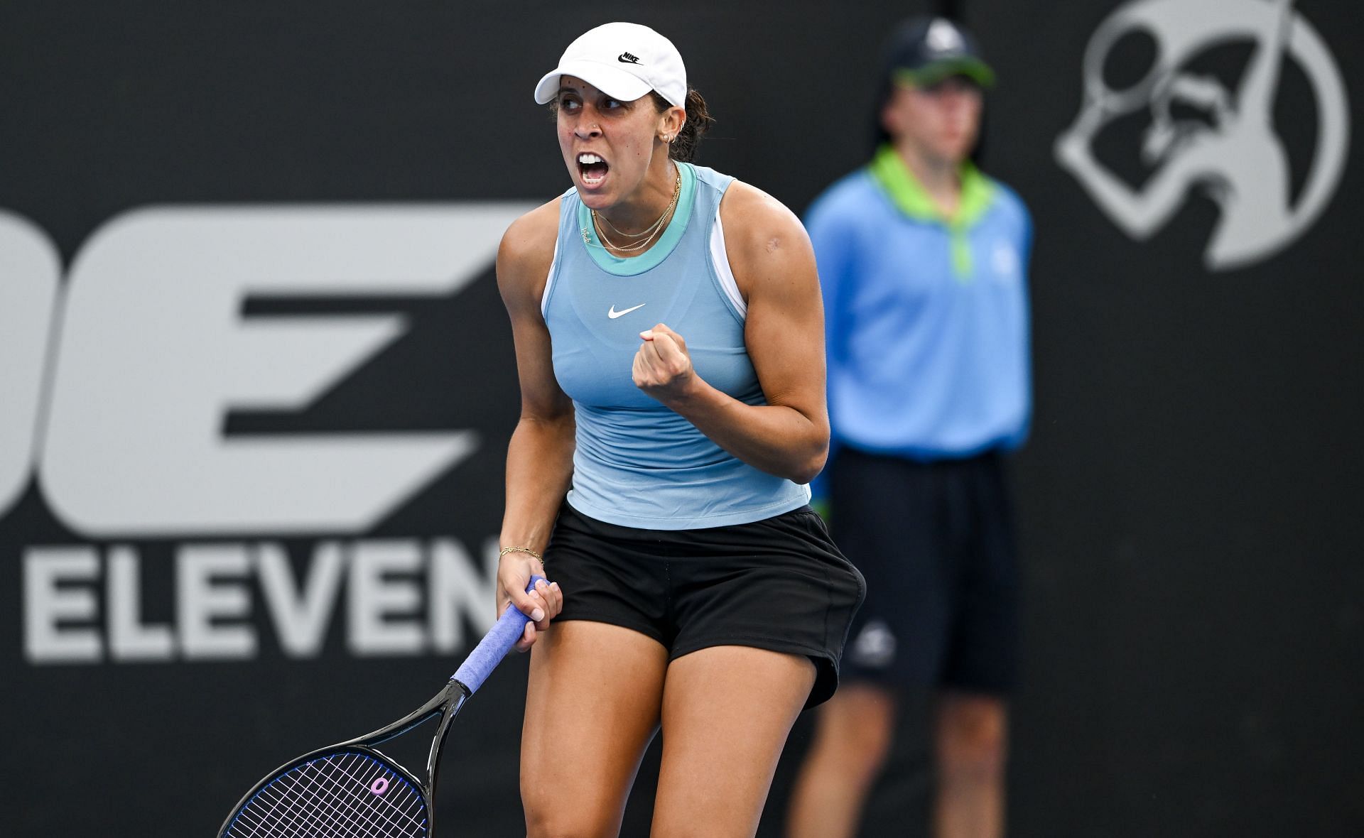 Madison Keys is through to the 2025 Adelaide International final. (Source: Getty)