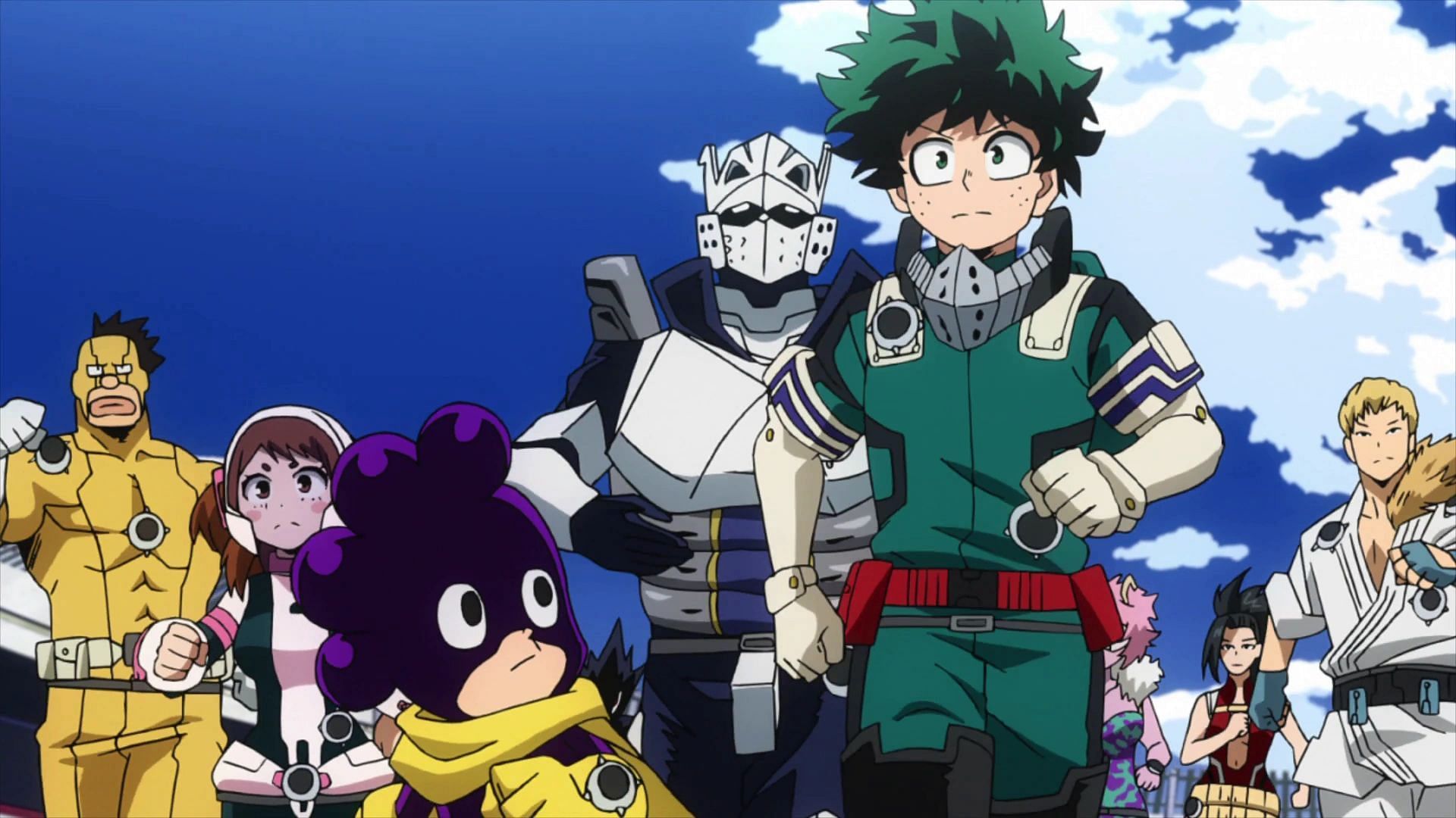 Deku inherits All Might&#039;s will and passes it on to the next generation of Heroes (Image via Studio Bones)