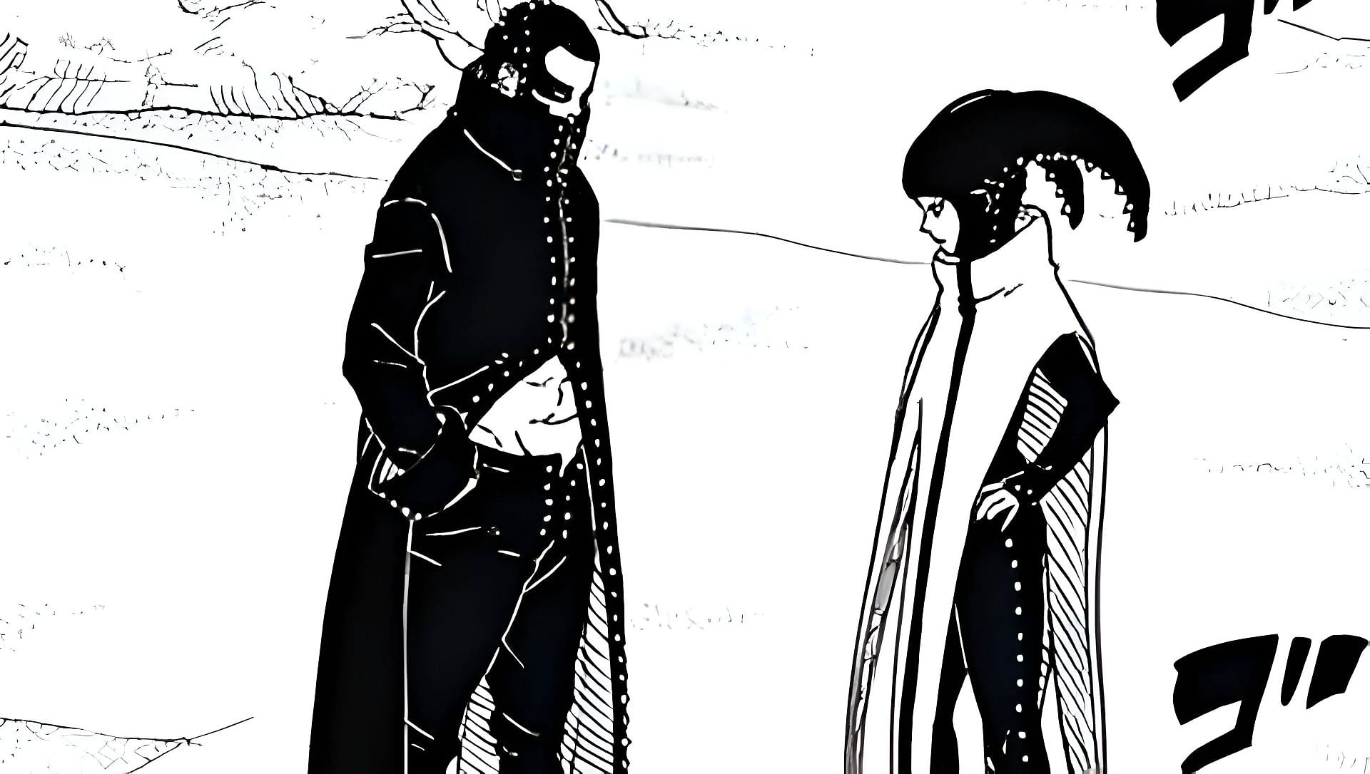 Matsuri and Ryu as seen in the manga (Image via Mikio Ikemoto and Masashi Kishimoto/Shueisha)