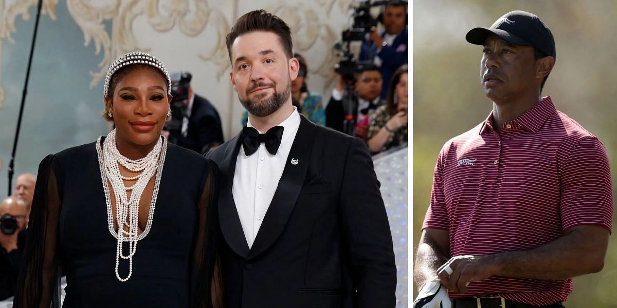 Serena Williams  Alexis Ohanian Tiger Woods