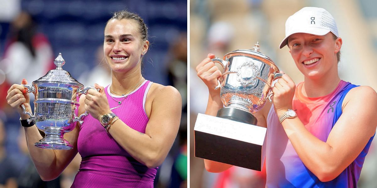 Aryna Sabalenka (L) &amp; Iga Swiatek (R) [Image Source: Getty Images]