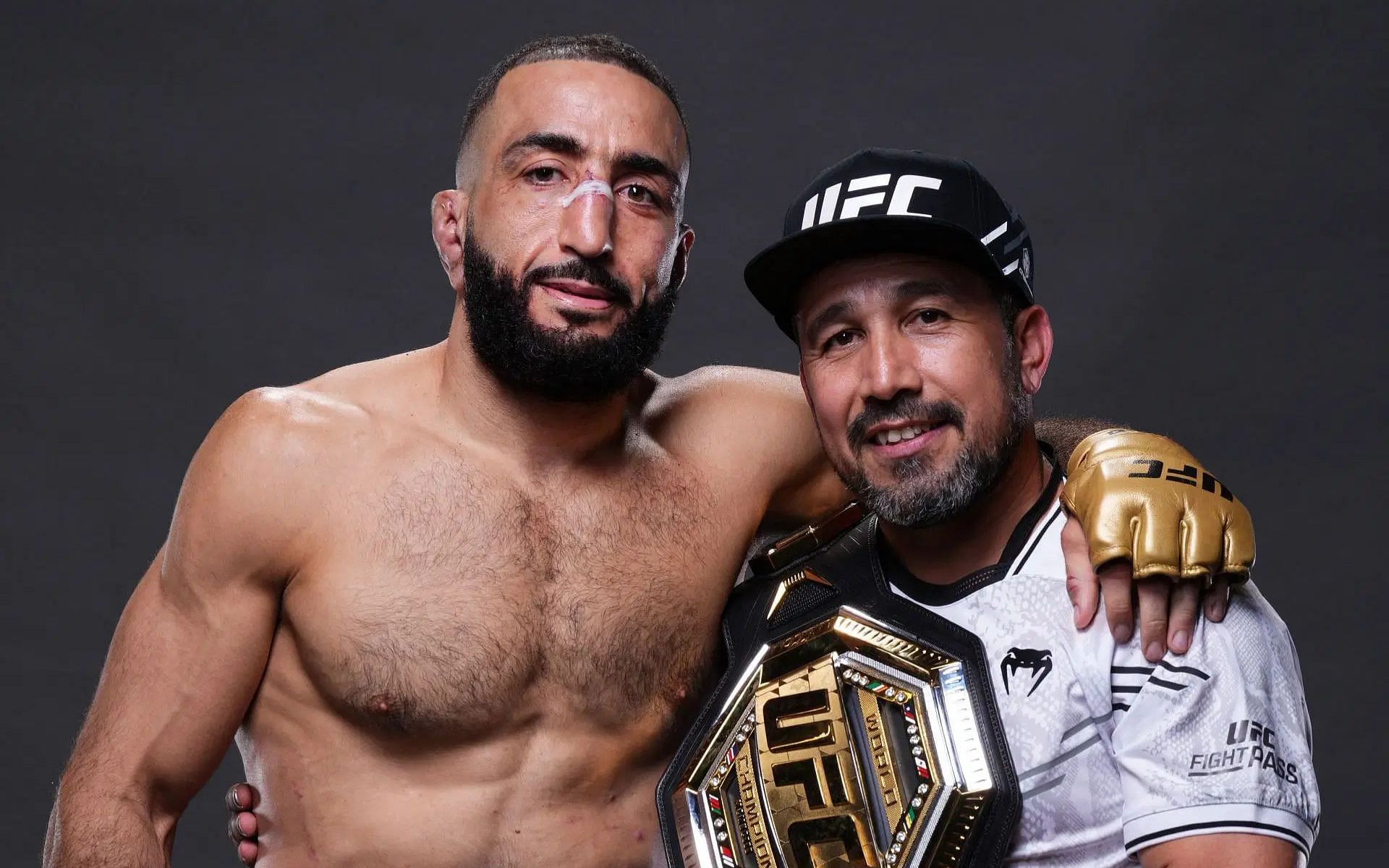 Belal Muhammad (left) trains under Mike Valle (right) [Image courtesy: Getty]