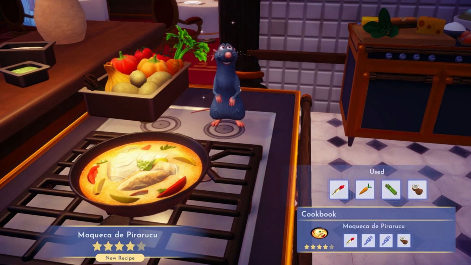 Moqueca de Pirarucu is a four-star dish in the game (Image via Gameloft)