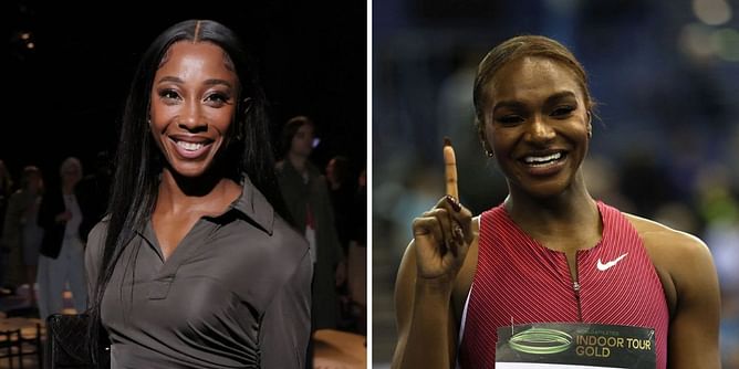 Shelly-Ann Fraser-Pryce surprises Dina Asher-Smith with special gift from own brand