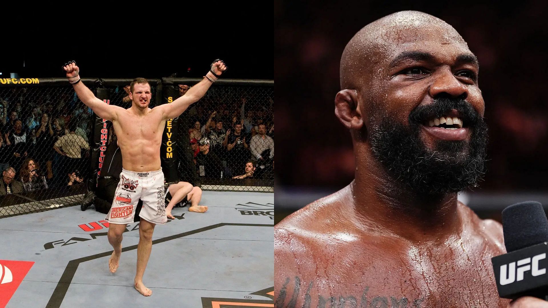 Matt Hamill (left) is the only fighter to hav a win over Jon Jones (right) [Image courtesy: Getty Images]