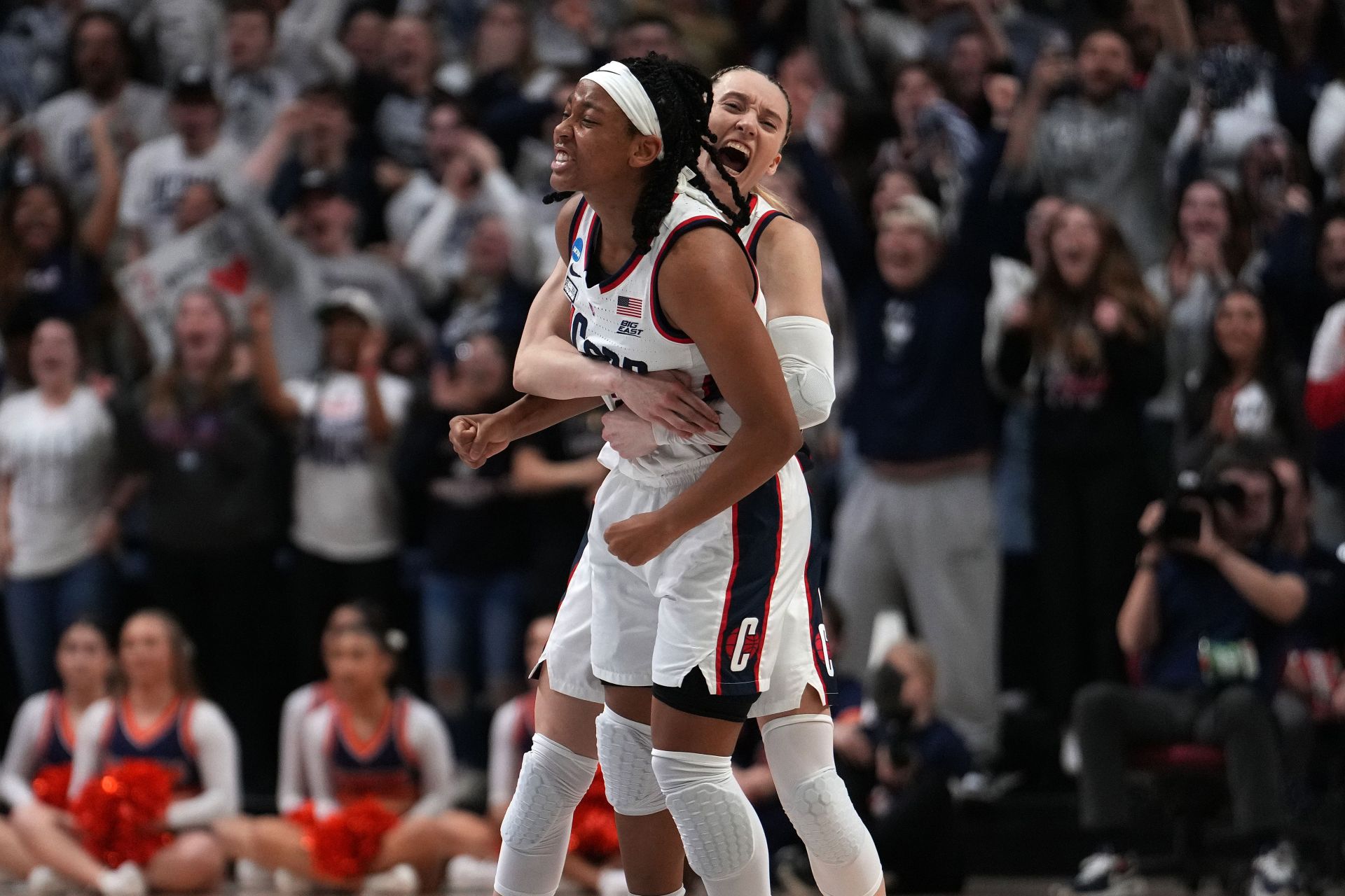 "Look at God P!": Kamorea Arnold expresses gratitude as Paige Bueckers makes UConn history