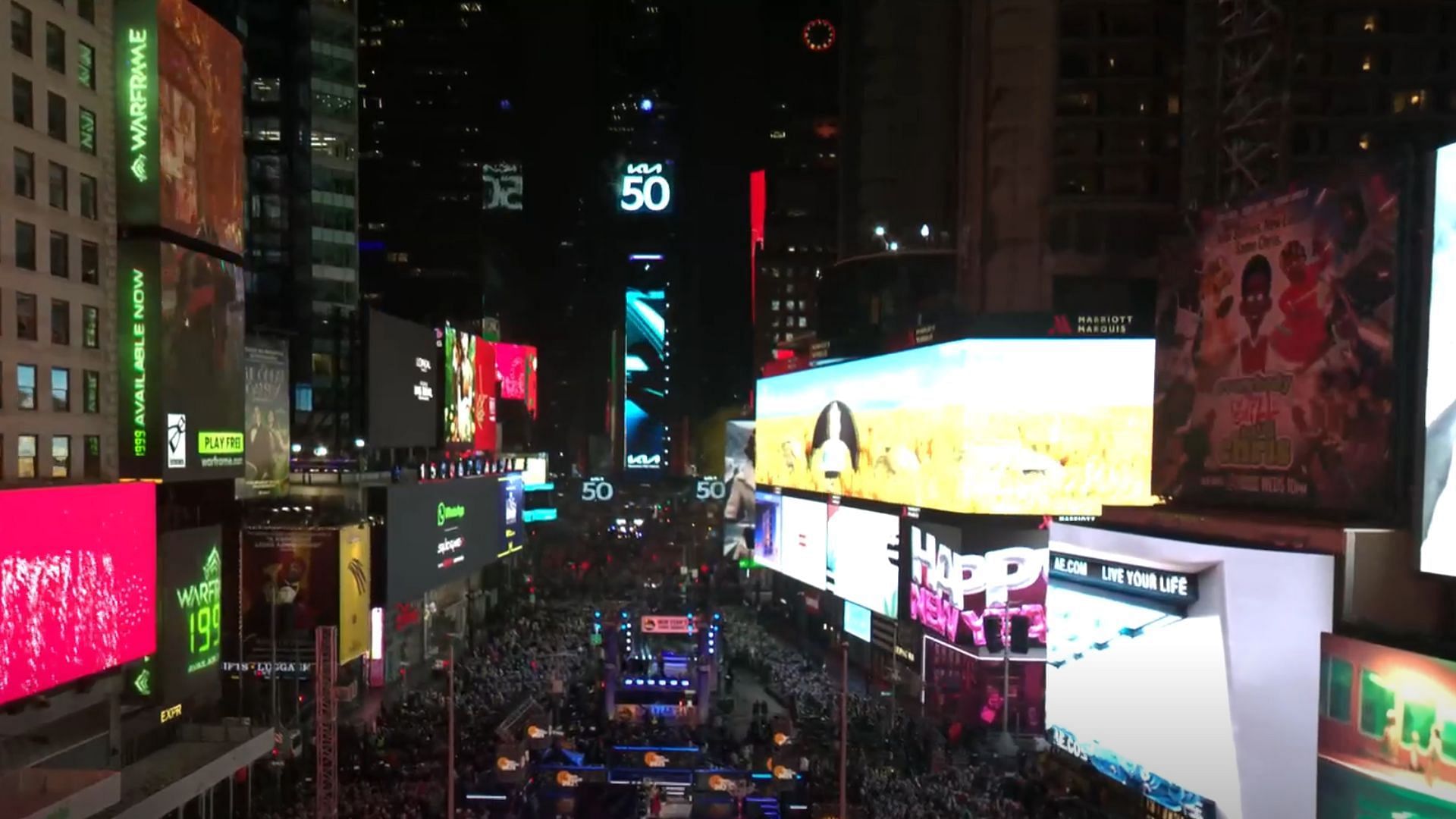 The Ball Drop 2025 at Times Square (Image via Times Square Official Website)