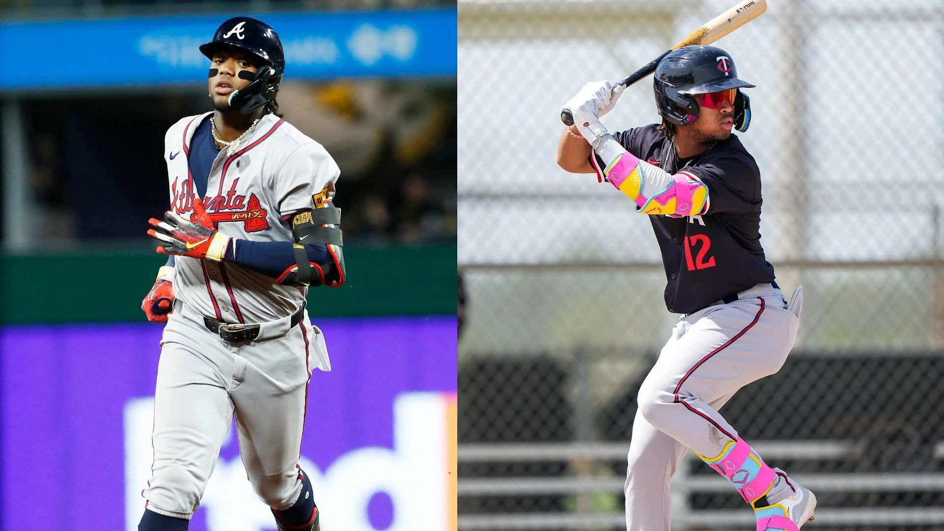 Ronald Acuna Jr. and his brother Bryan Acuna seen taking reps in Venezuela ahead of the new season (Photo Source: IMAGN / Getty)