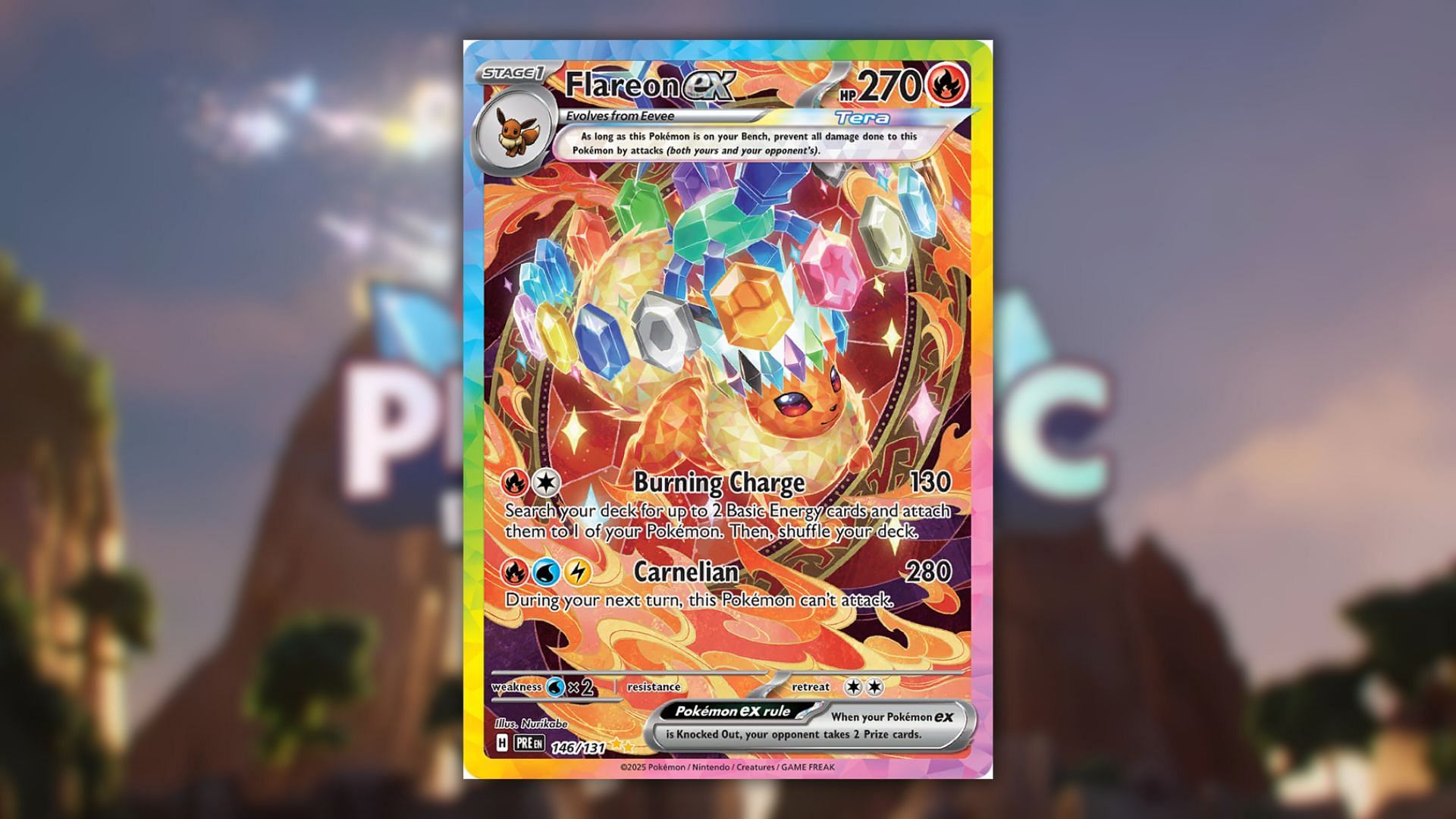 Flareon ex card (Image via The Pokemon Company)