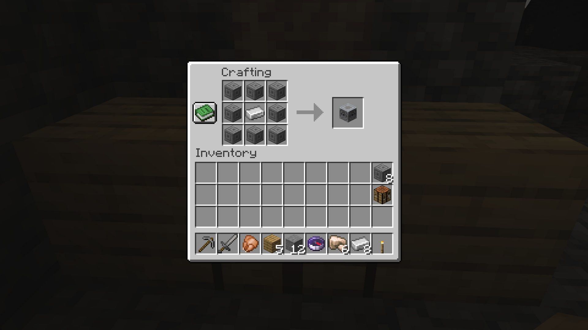 The crafting recipe for lodestone has changed (Image via Mojang Studios)