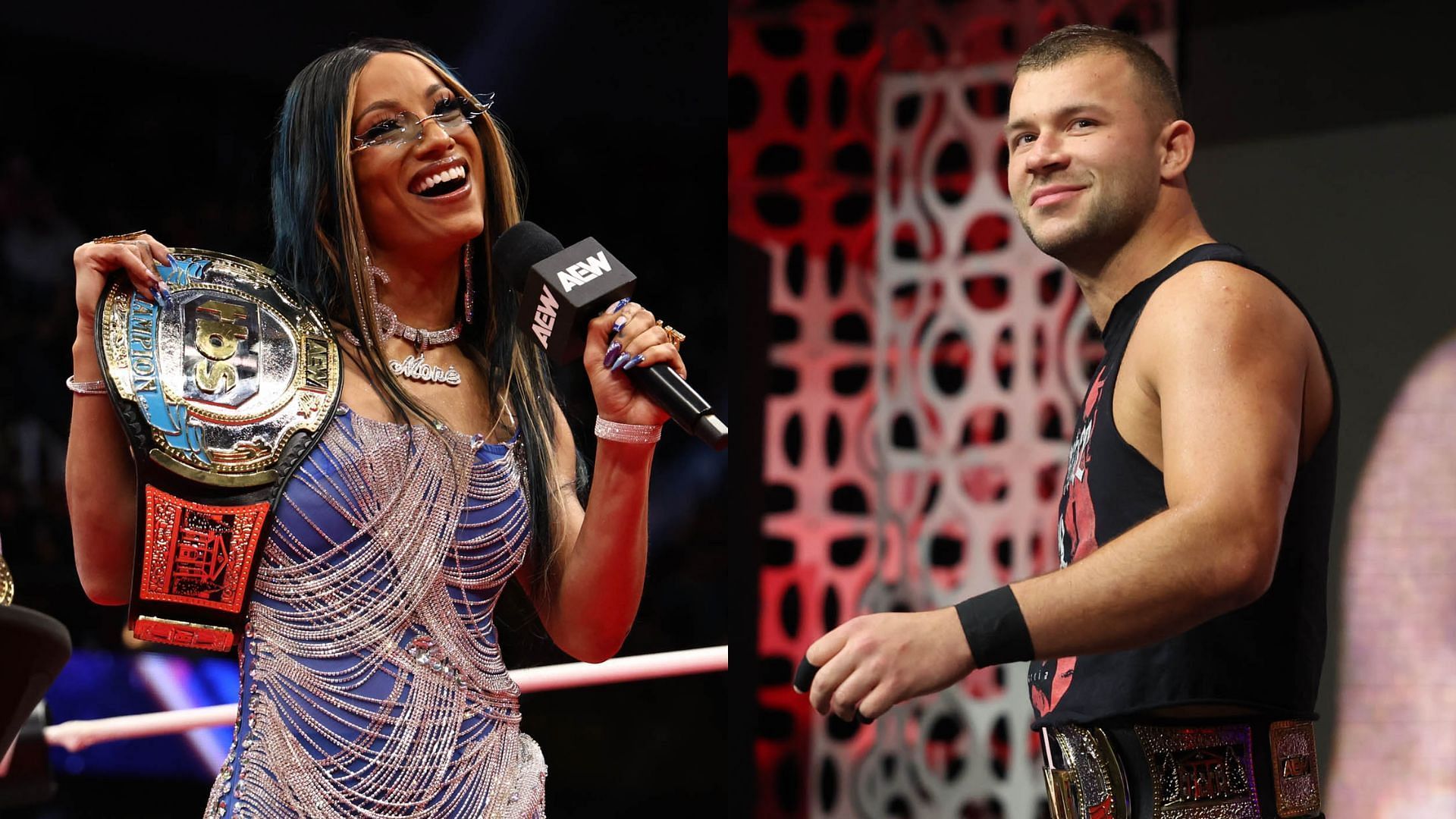 Mercedes Mon&eacute; and Daniel Garcia are champions in AEW [Photo: AEW Official Website]