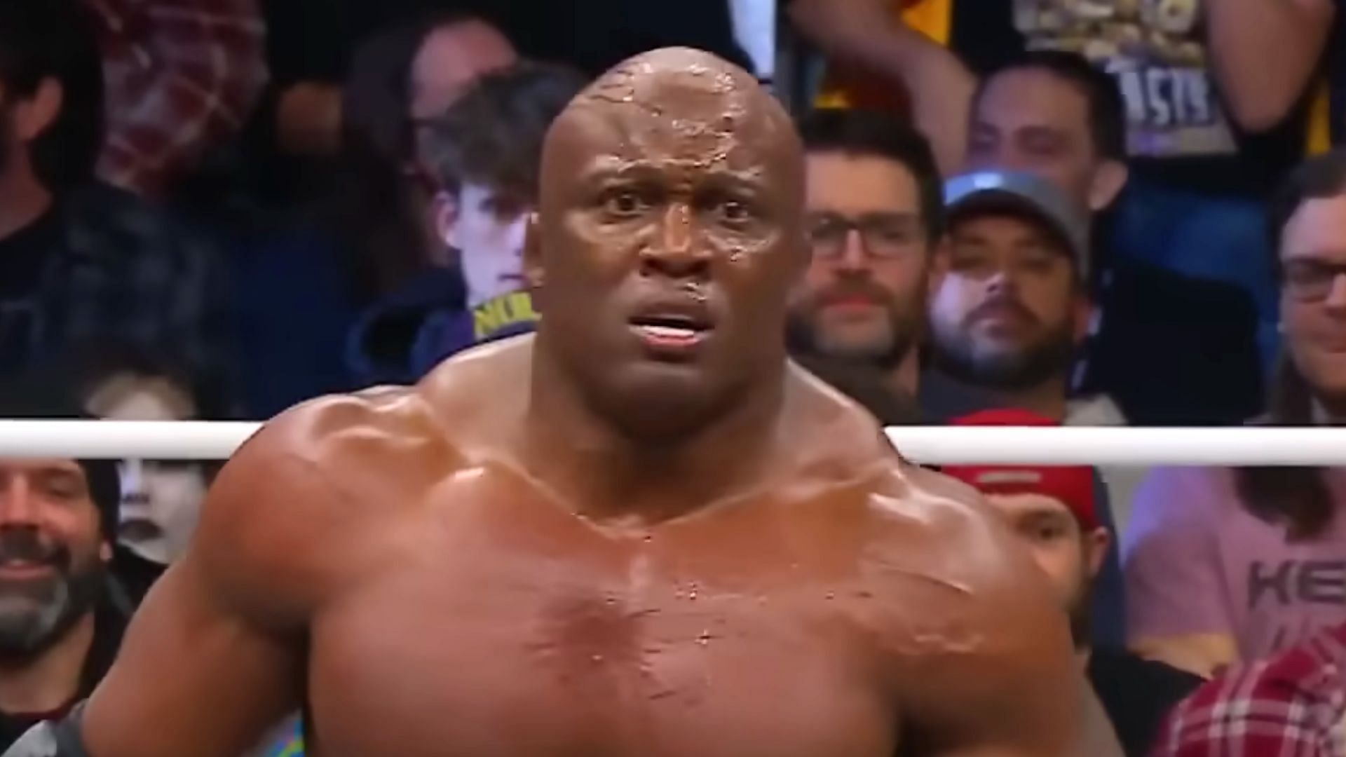 Bobby Lashley is a former WWE star. (Image via AEW YT) 