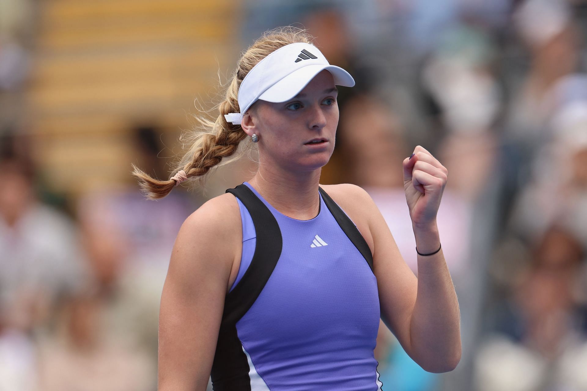 Ashlyn Krueger at the Brisbane International 2025. (Photo: Getty)