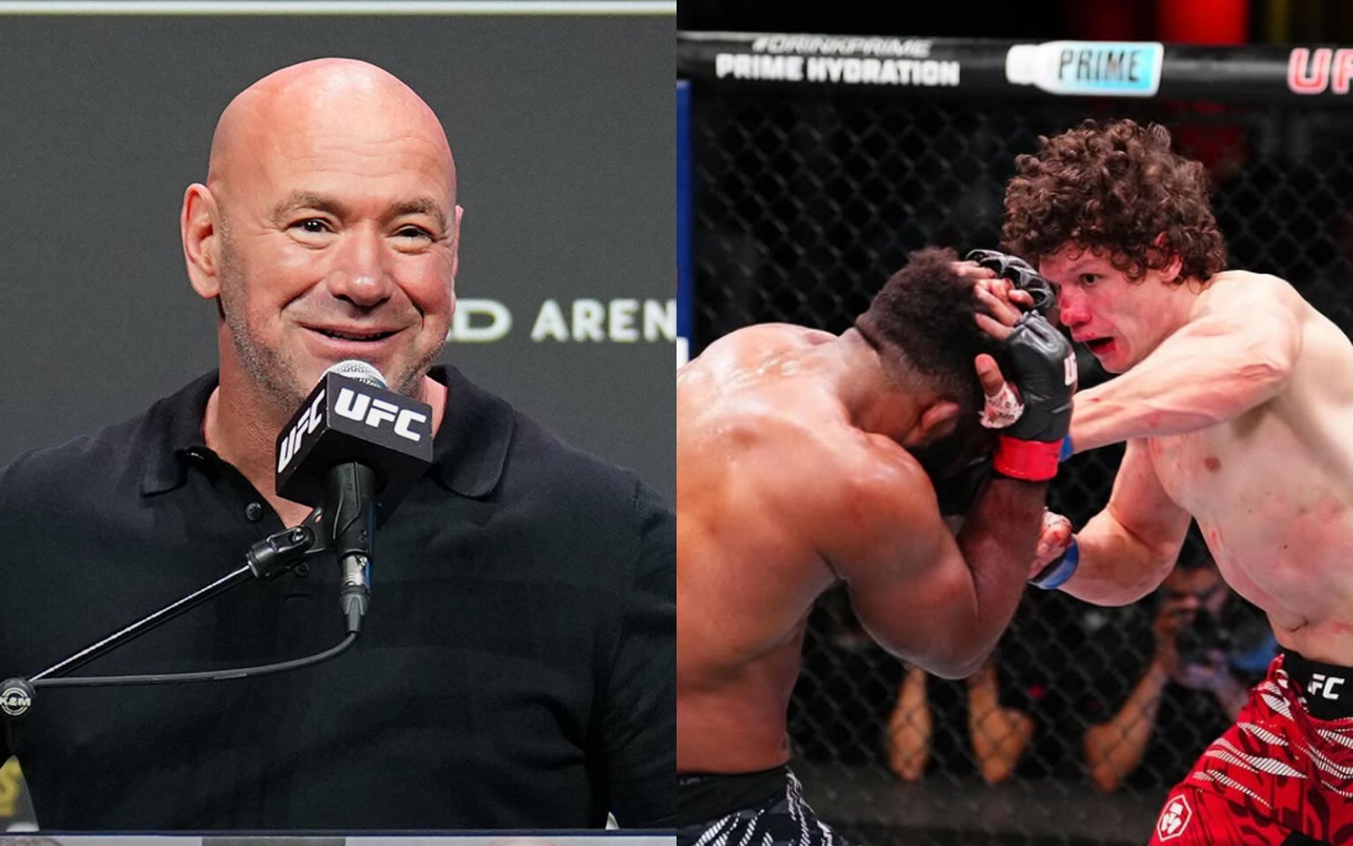 Dana White reacts to UFC 101 fight card. [Images courtesy: @ufc on Instagram and Getty]