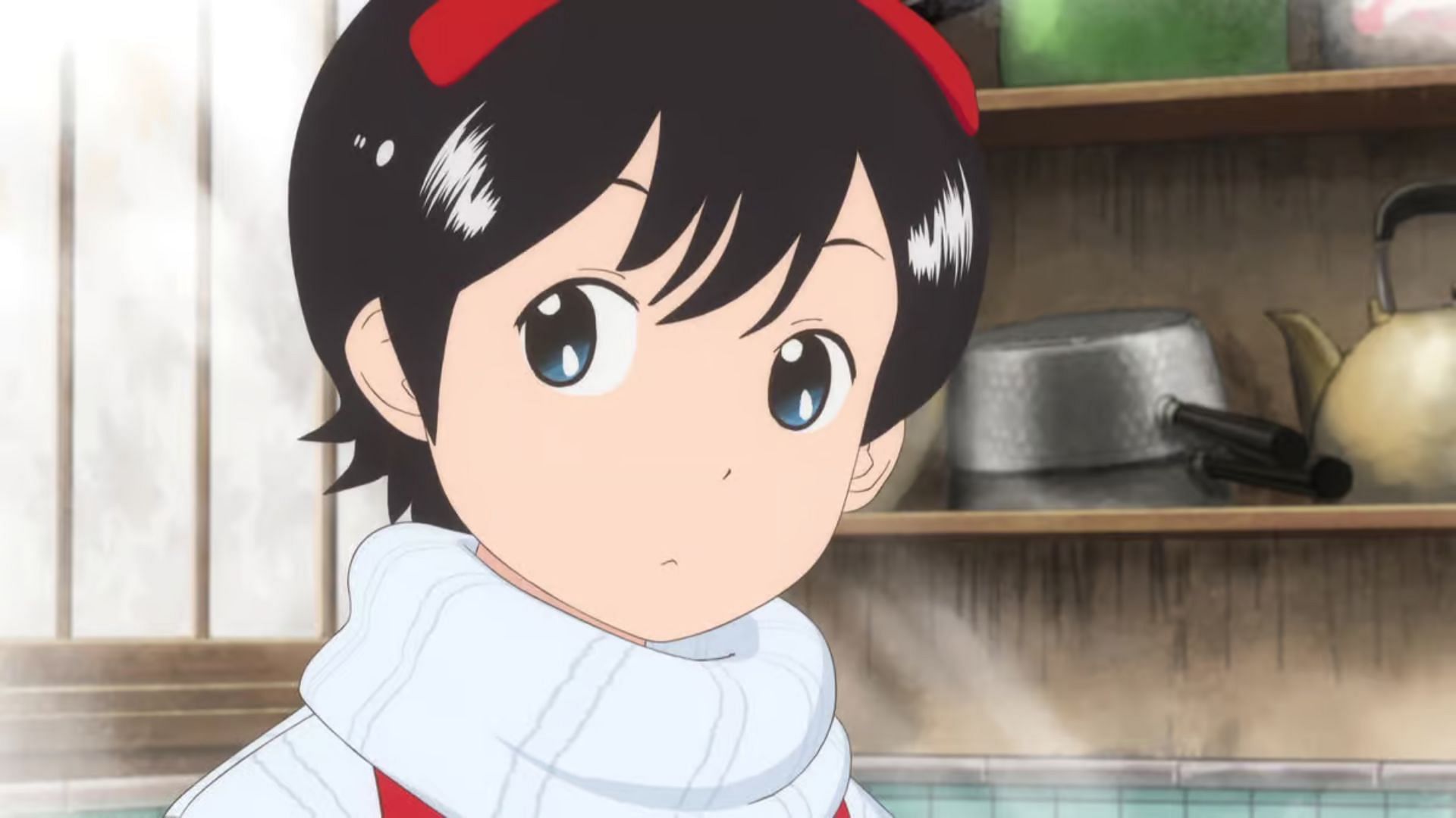 Kiyo Nozuki as seen in the Maiko-san Chi no Makanai-san anime (Image via J.C. Staff)