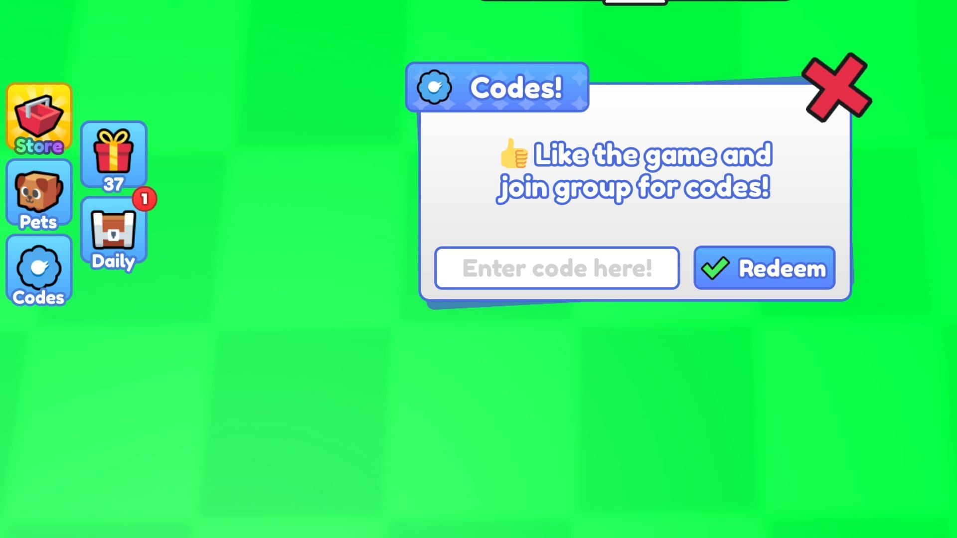 Redeem codes in Logo Block Race (Image via Roblox)