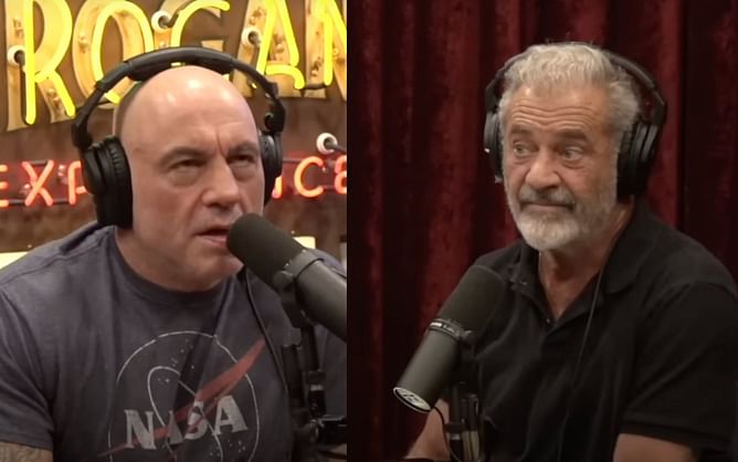 Mel Gibson and Joe Rogan discuss claims of the Vatican being run by 'child molesters' and operating 'counterfeit religion'