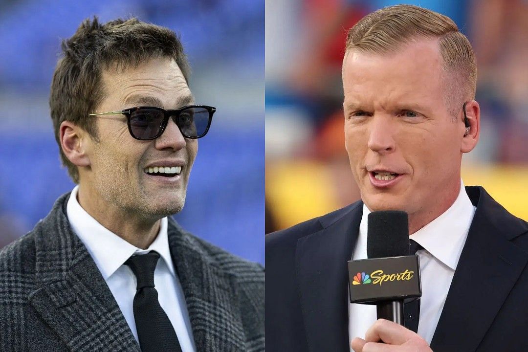 Tom Brady, left, Chris Simms, right 