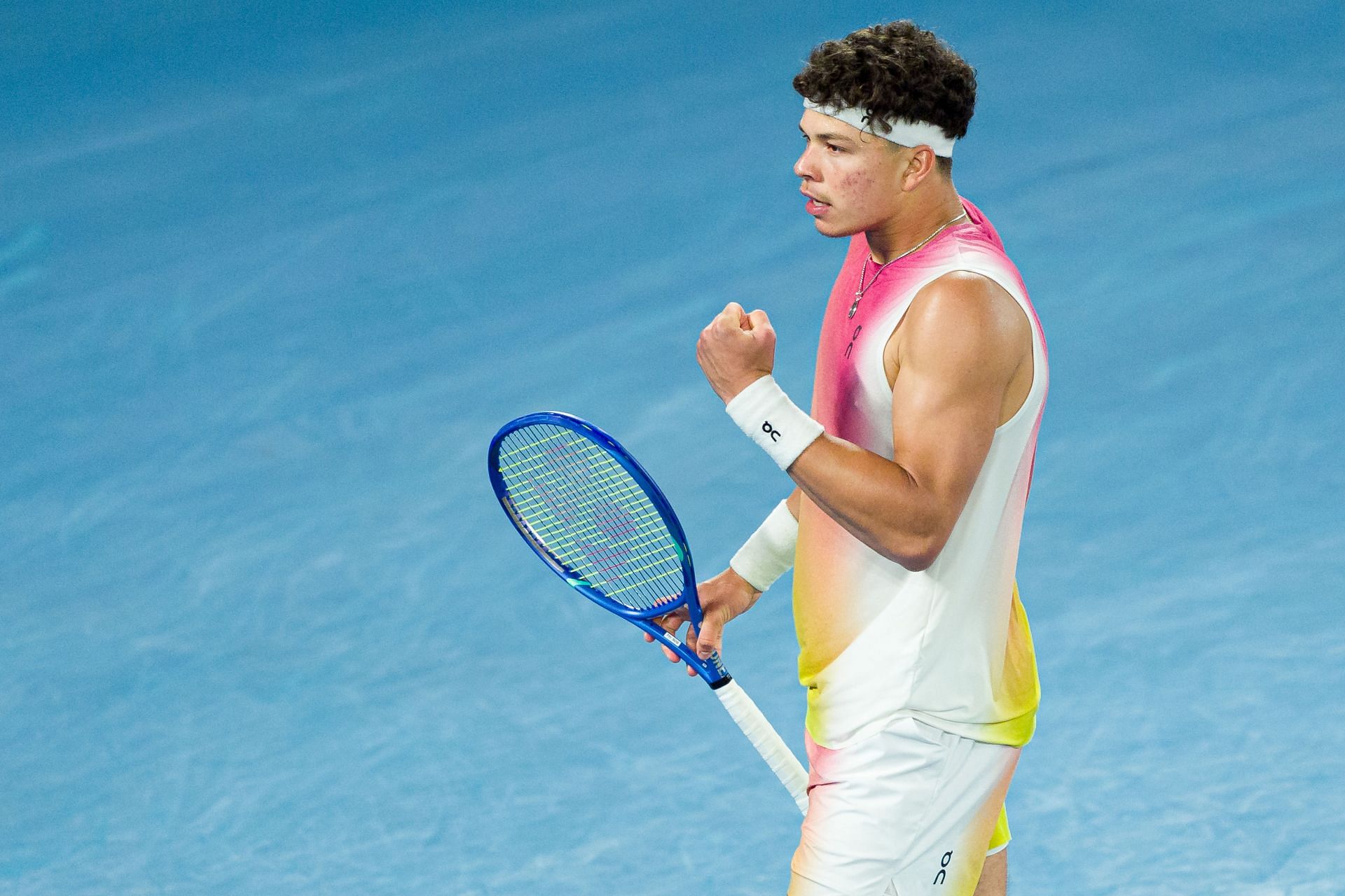 The 22-year-old in action at the Australian Open (Image Source: Getty)