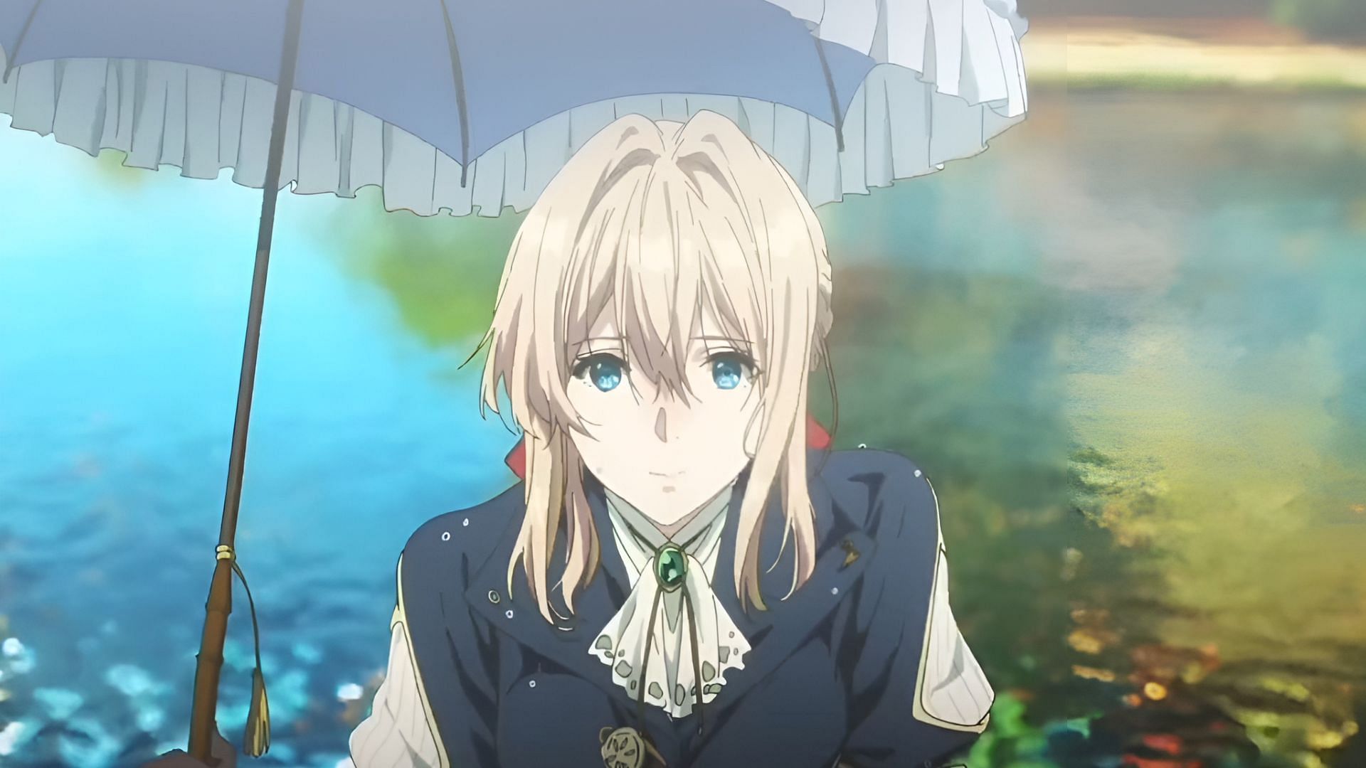 Violet Evergarden, a graceful warrior (Image via Kyoto Animation)