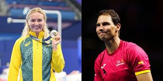 Ariarne Titmus rocks Rafael Nadal's Nike collection as she continues her stint as a commentator at the Australian Open