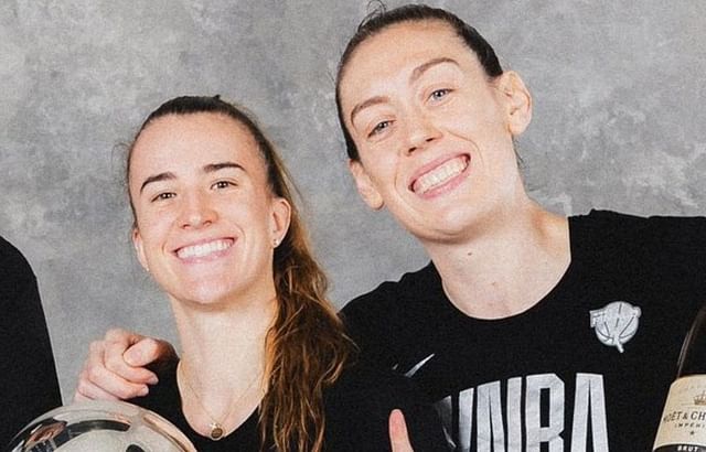 Sabrina Ionescu playfully rues missing Breanna Stewart at Unrivaled BTS shoot. (Photo from New York Liberty X page)