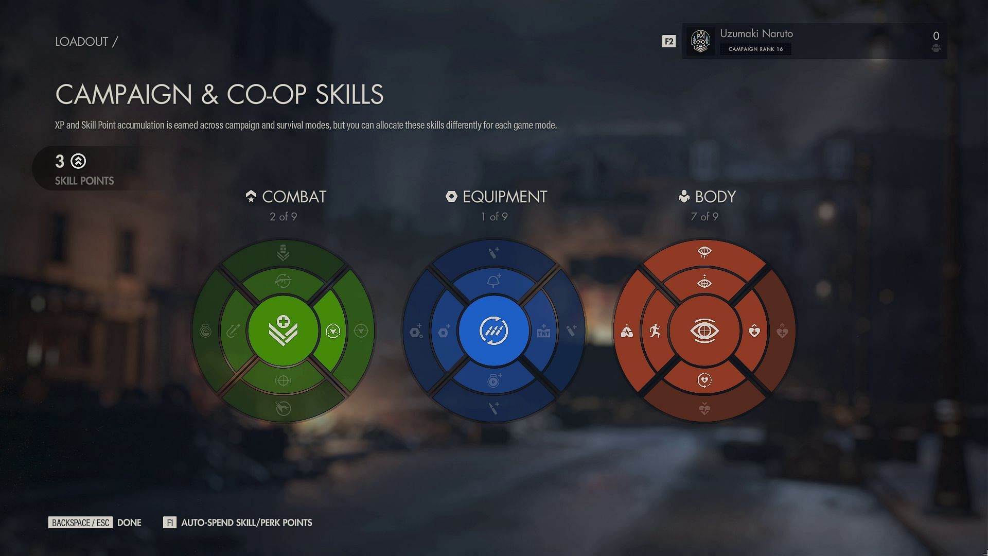 The skill tree in Sniper Elite Resistance (Image via Rebellion)