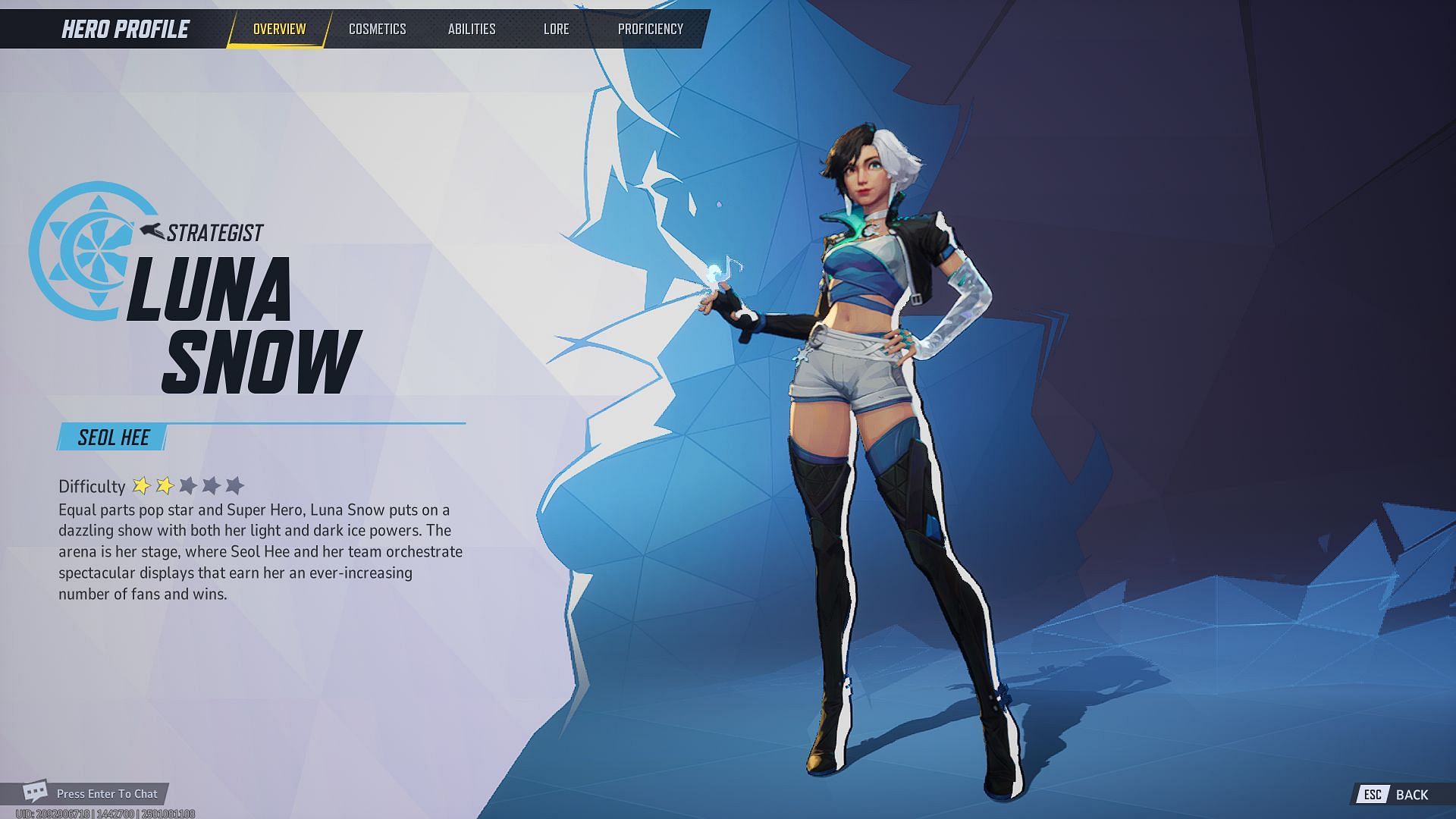 Marvel Rivals Luna Snow is a Strategist character (Image via NetEase Games)