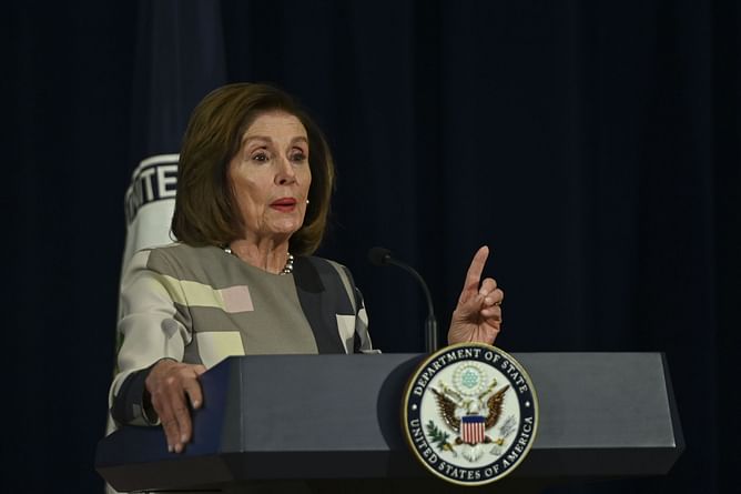 Is Nancy Pelosi falling down video while walking with a walker real? AI video goes viral
