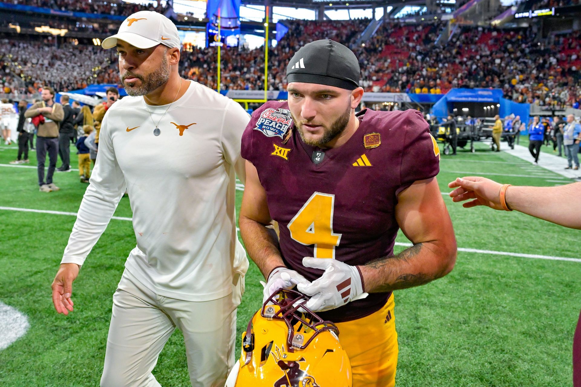 COLLEGE FOOTBALL: JAN 01 CFP Quarterfinal Chick-fil-A Peach Bowl - Texas vs Arizona State - Source: Getty