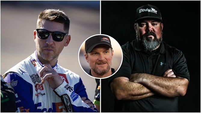 Denny Hamlin and Bubba Wallace spotter react as Dale Jr.’s employee gets featured during Ohio State broadcast