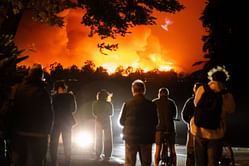 "Missile? Firework? UFO? Arson?"- Netizens react as videos of strange moving objects streaking over Palisades fire go viral