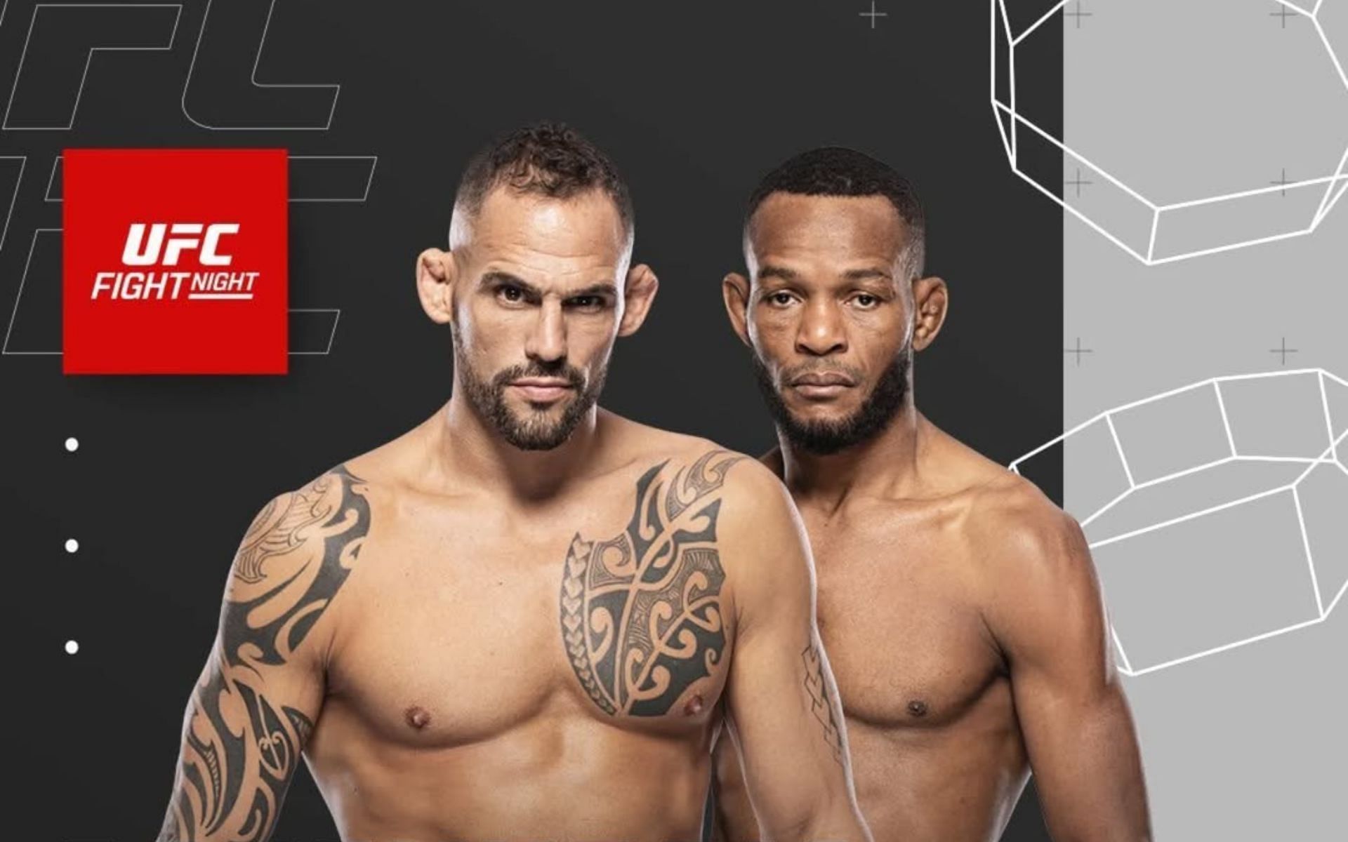 Welterweights Santiago Ponzinibbio (left) and Carlston Harris (right) will go down at UFC Vegas 101. [Image courtesy: @sponzinibbiomma on Instagram]