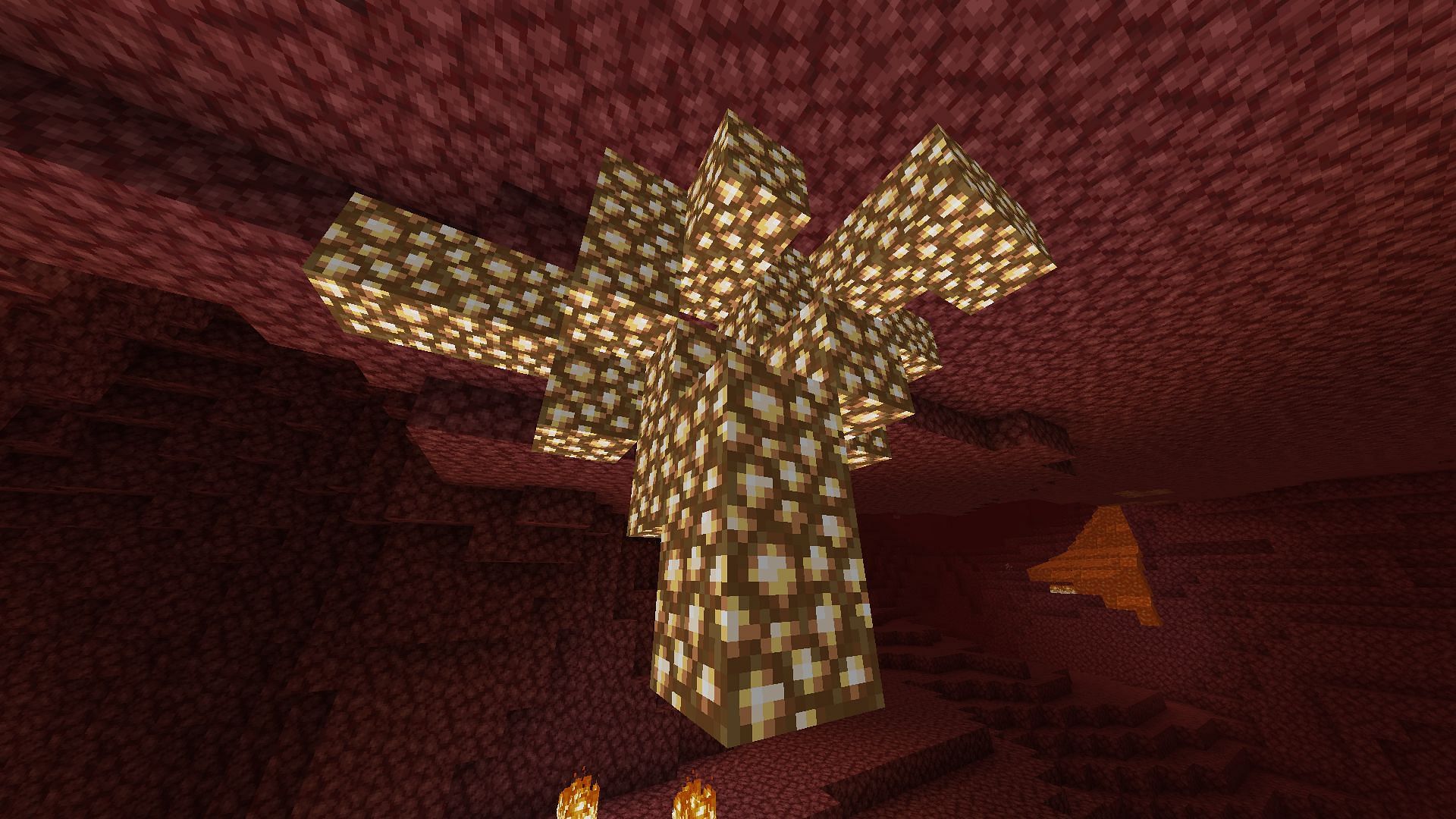 Glowstone has one of the noisiest textures in Minecraft (Image via Mojang Studios)