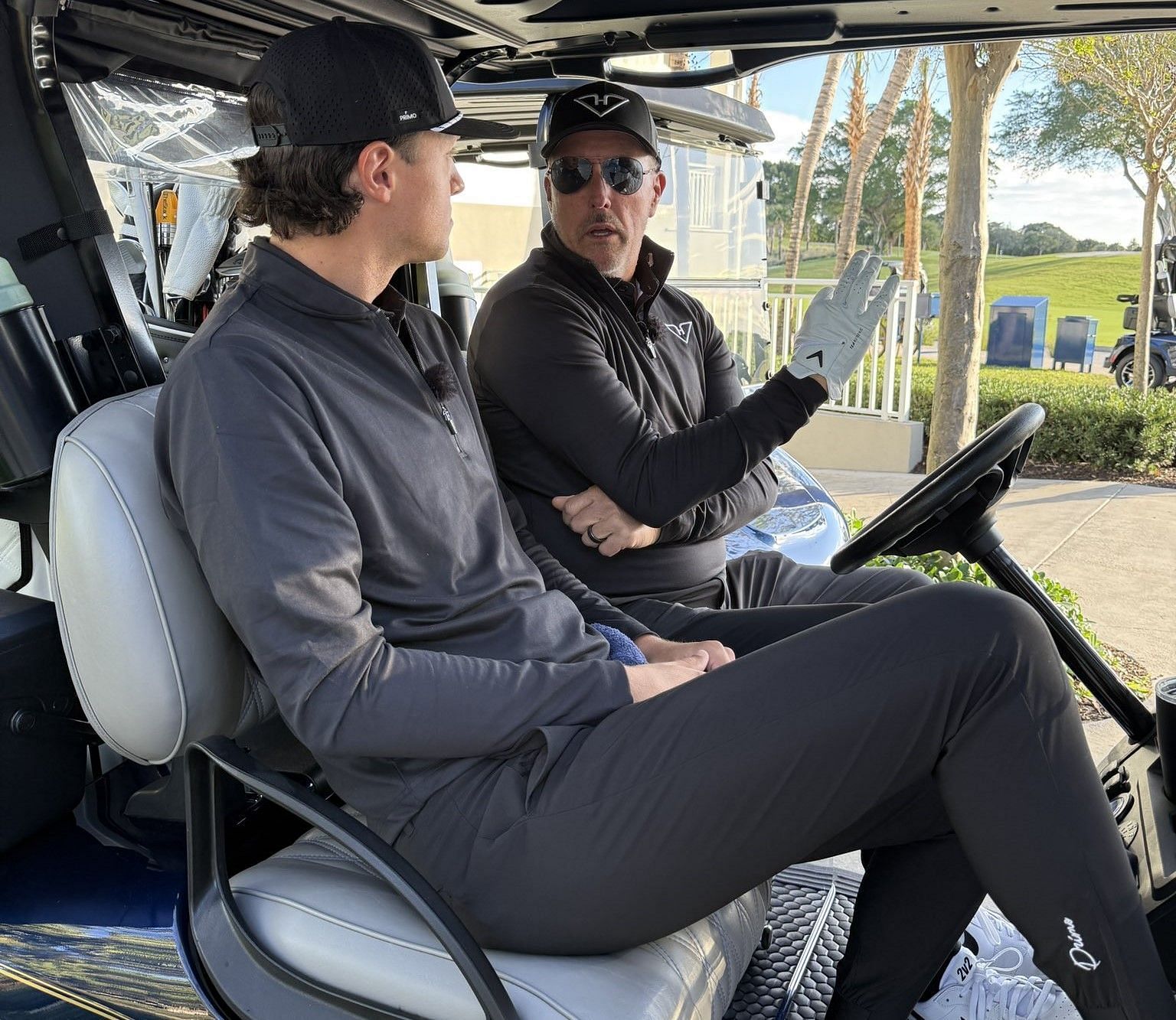 Phil Mickelson and Grant Horvat (Image from Grant Horvat&#039;s X account)