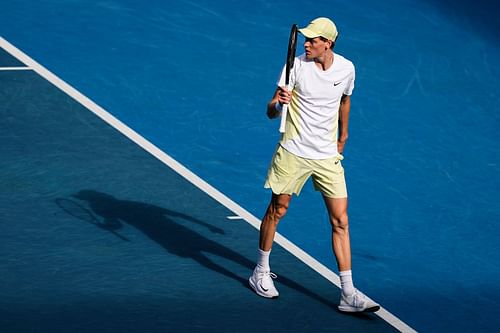 Jannik Sinner at the 2025 Australian Open - Source: Getty