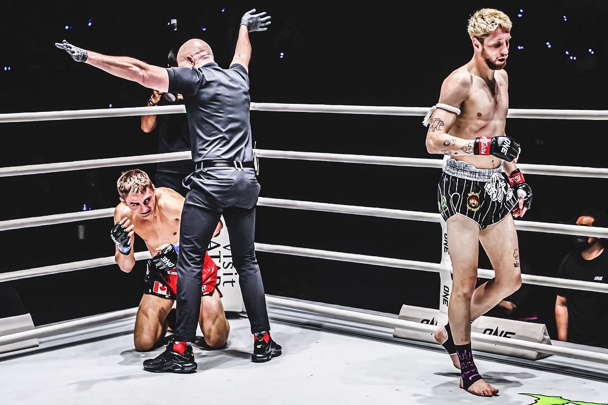 Luke Lessei has fans feasting with clinical destruction of Cody Jerome. -- Photo by ONE Championship