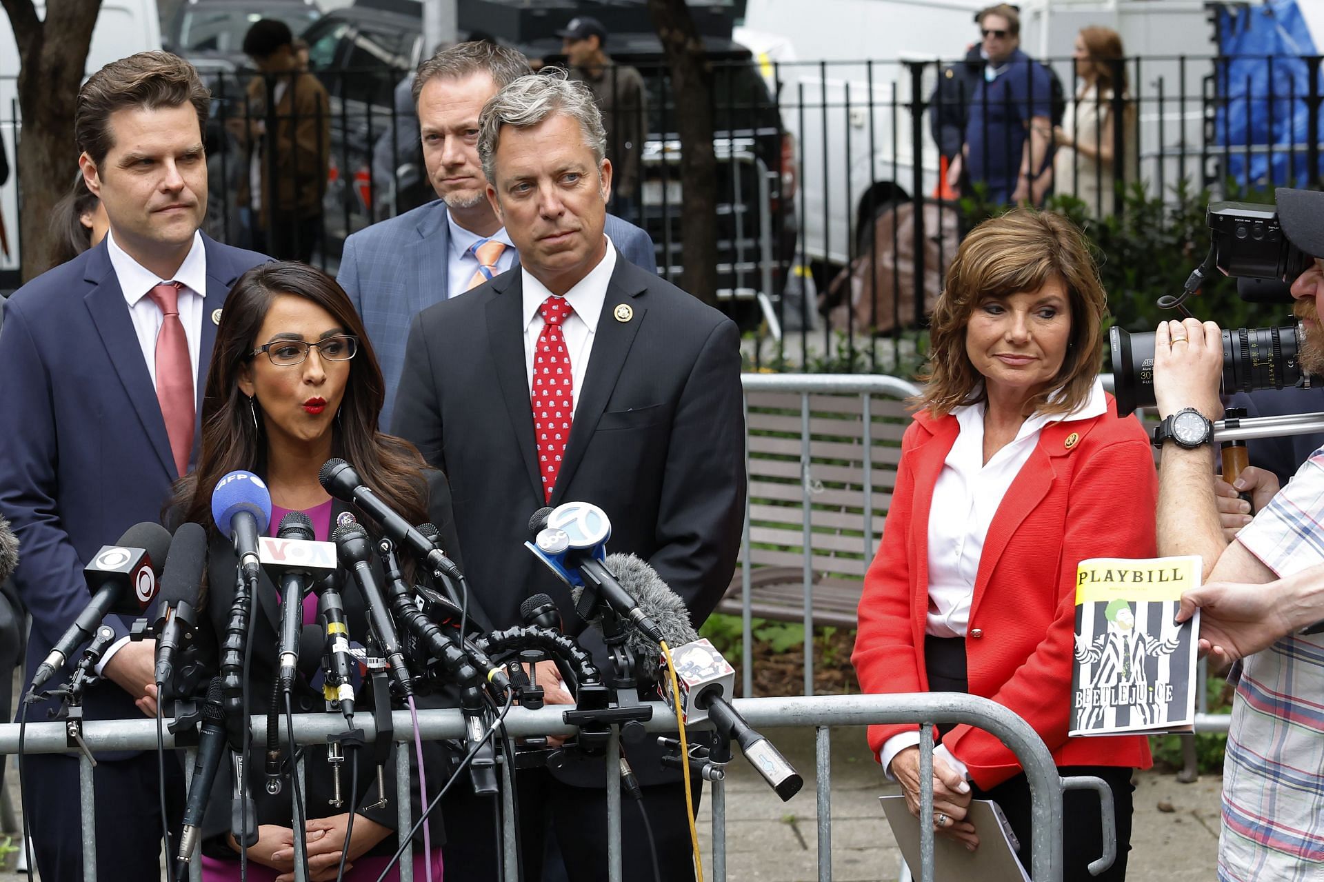 William Andrew Ogles (Second from right) (Image via Michael M. Santiago/Getty Images)