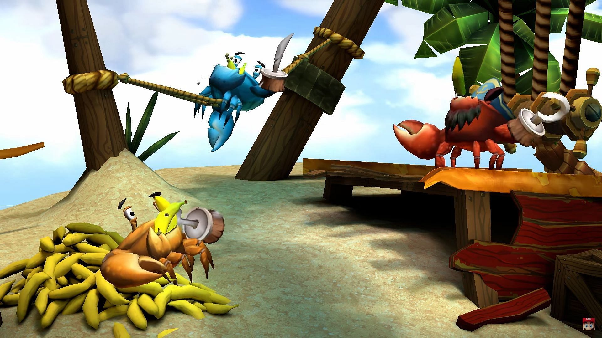 A still from Donkey Kong Country Returns HD trailer in Golden Temple walkthrough (Image via Nintendo)