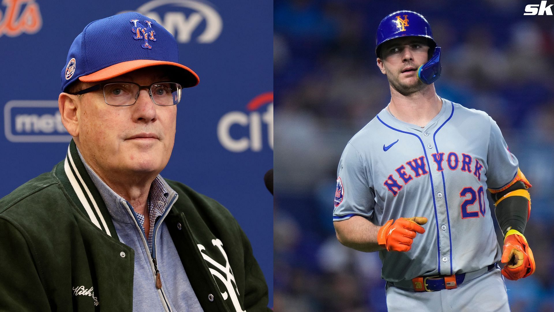 New York Mets owner Steve Cohen speaks to the media before the Mets Opening Day game against the Milwaukee Brewers at Citi Field (Source: Getty)