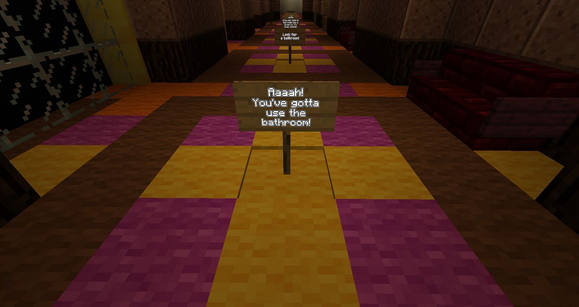 An Amazing Bathroom Run (Image via Minecraft Maps/TheZaius/Mojang Studios)