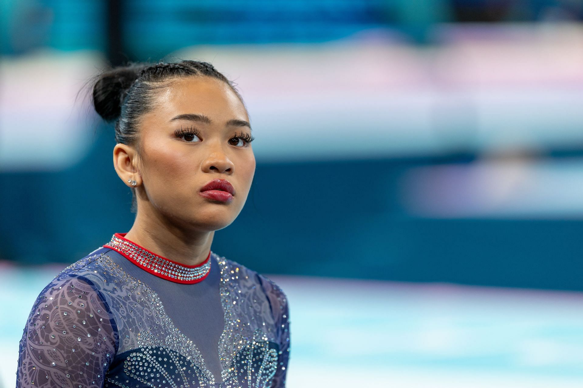 Lee looks on at the Olympic Games Paris 2024 - Artistic Gymnastics - (Source: Getty)