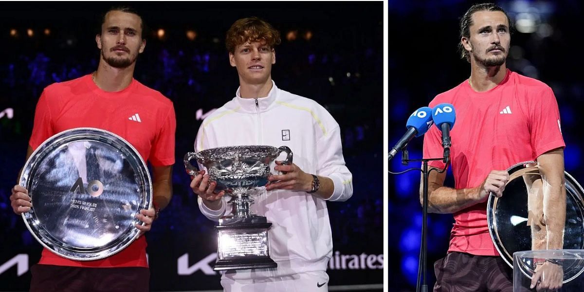 Alexander Zverev and Jannik Sinner at 2025 Australian Open final; ( Source - Getty Images)