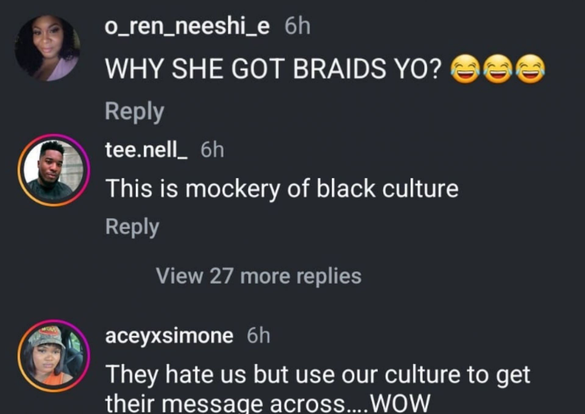 Netizens react to the comedian sporting box braids (Image via Instagram)