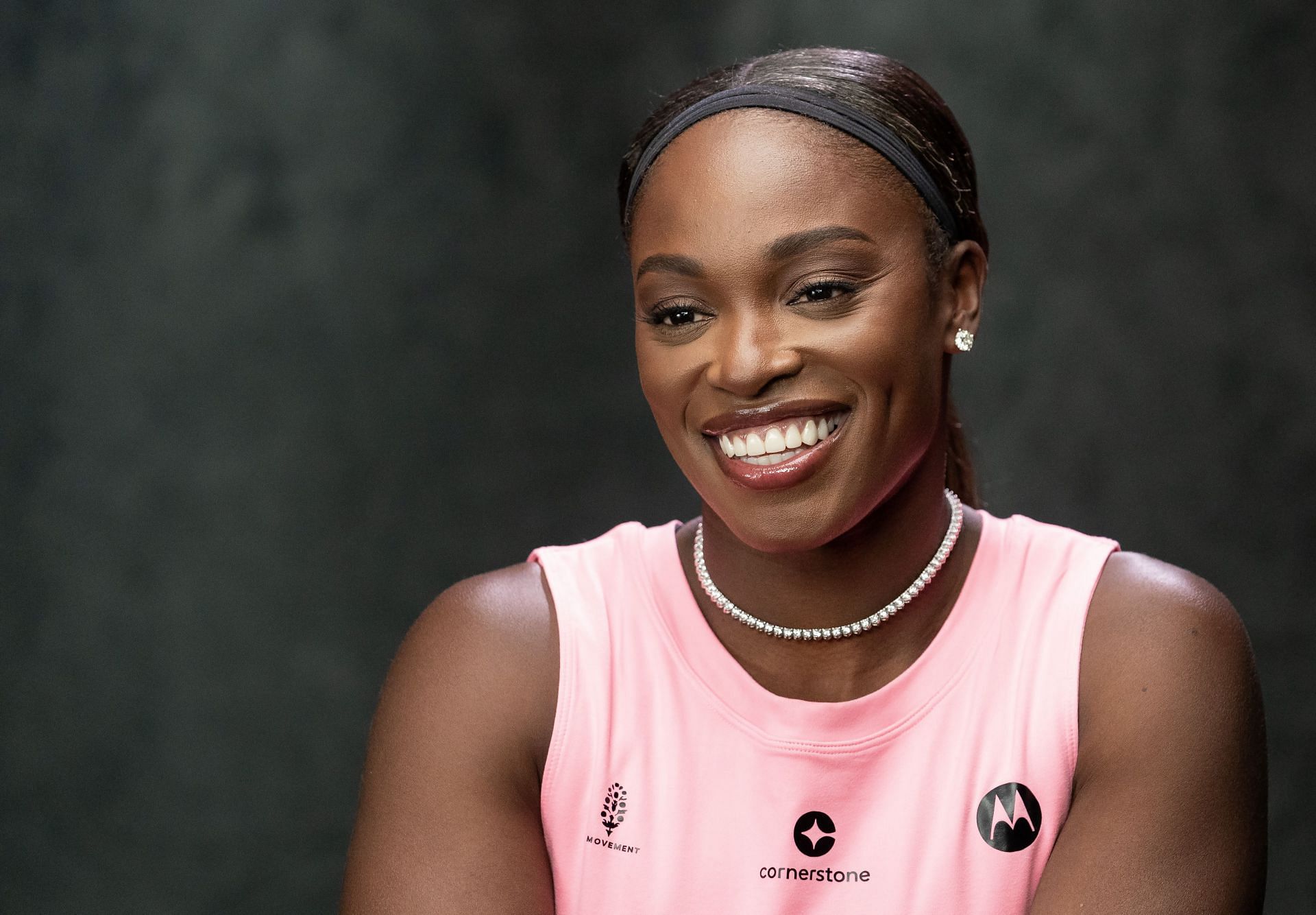 Sloane Stephens during a brand photoshoot - Source: Getty