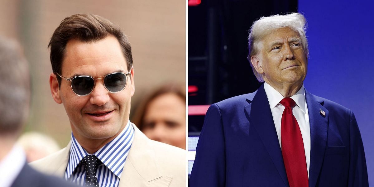 Roger Federer (Left) and Donald Trump (Right) - Source: Getty