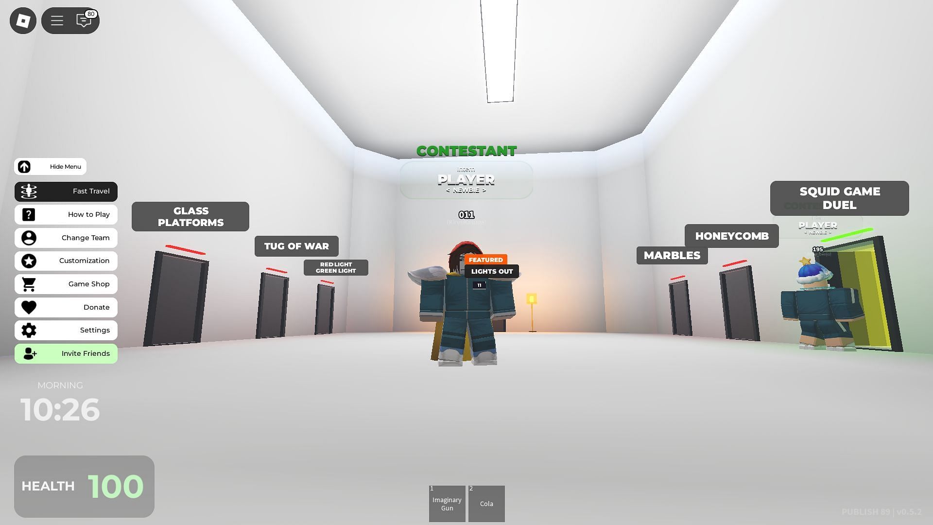 The featured minigames (Image via Roblox)