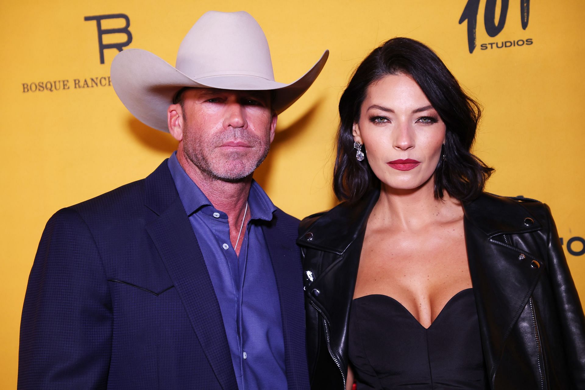 Taylor Sheridan and Nicole Sheridan (Image via Getty/@Richard Rodriguez)