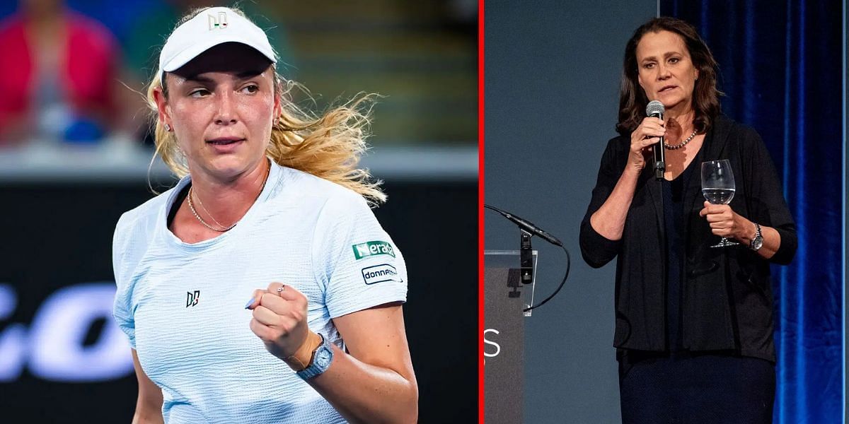 Donna Vekic (L), Pam Shriver (R) | Getty