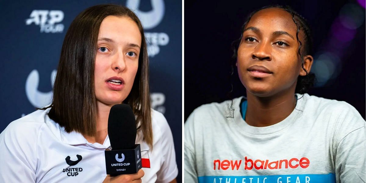 Iga Swiatek (L) and Coco Gauff (R) (Image Source: Getty)